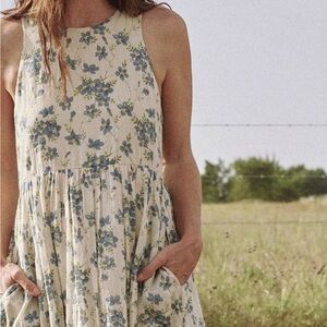 The Great Linden Blue Floral Dress
